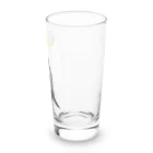 LalaHangeulの　風に吹かれるイワトビペンギンさん(文字無しバージョン Long Sized Water Glass :right