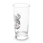 イラスト MONYAAT の牛のギュウギュウB Long Sized Water Glass :right