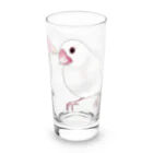 まめるりはことりの幸せ文鳥ちゃん【まめるりはことり】 Long Sized Water Glass :right