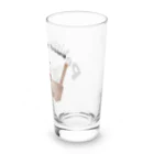 犬グッズの店しえるぶるーのおもちゃ箱に乗ったペキニーズ Long Sized Water Glass :right