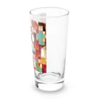 世界の絵画アートグッズのパウル・クレー《レッドグリーンとバイオレットイエローのリズム》 Long Sized Water Glass :right