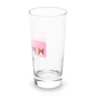 りりのお絵描き屋さんのコーギーしか勝たん(ピンク) Long Sized Water Glass :right