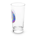 💖宇宙整体♪🌈♪こころからだチャンネル♪💖のあーよかった宇宙光七色曼荼羅with angel cakra balance Long Sized Water Glass :right