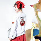 アンティークZeeeのYES! ポジティブWoman Long Sleeve T-Shirt :model wear (back, sleeve)