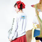 GRANDPRIX名古屋栄店の15TH記念グッズ011-2/015 ロングスリーブTシャツの着用イメージ(裏面・袖部分)