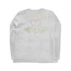 Happy Fluffy* ： 桜香*ののぞクマグ（※背面プリントあり） Long Sleeve T-Shirt :back