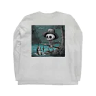 ROBO HEATのfishingskullのbackprintシリーズ Long Sleeve T-Shirt :back