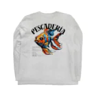 北仲ぐみのモザイク金魚　文字あり Long Sleeve T-Shirt :back