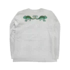 しまのなかまfromIRIOMOTEのAWZエボシカメレオン（左右対称） Long Sleeve T-Shirt :back