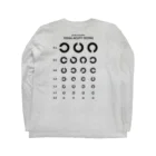 kg_shopの[★バック] Visual Acuity Testing [ブラック] Long Sleeve T-Shirt :back