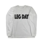 Amin-sanのLeg day training ロングスリーブTシャツ