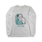 LoveAnimalの猫 So tired ロングスリーブTシャツ