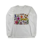 marimo shopのGarden flower ロングスリーブTシャツ