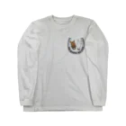 SHOP HAPPY HORSES（馬グッズ）の蹄鉄デザイン（メタル） Long Sleeve T-Shirt