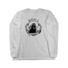 romaromaの王冠と黒猫 Long Sleeve T-Shirt