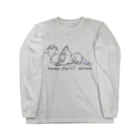 itsuto-こねこしょうしょうめんへらの「いきているだけでせいいっぱい」(ロゴ英字) Long Sleeve T-Shirt