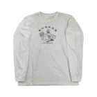 PokuStarのゴルフ　バンカーにガイコツ Long Sleeve T-Shirt