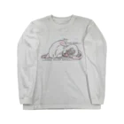 itsuto-こねこしょうしょうめんへらの「…すやあ…」 Long Sleeve T-Shirt