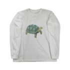 めろんぽっぷのお店だよの踏みだせ、アルダブラゾウガメ。 Long Sleeve T-Shirt