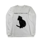 AruneMica35のhappy to have a cat ロングスリーブTシャツ