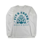 chataro123のFit & Fresh: Brush & Squat Long Sleeve T-Shirt