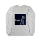 ダムダムのbias(navy) ロングスリーブTシャツ