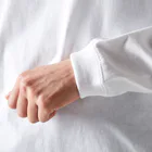 🍑の塩パンくん(ラフバージョン) Long Sleeve T-Shirt :rib-knit sleeves