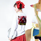 detekoikatahirakun_2gouのキャンディー　ゴリラ Long Sleeve T-Shirt :model wear (back, sleeve)