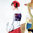 STOP-and-DOPEの【STOP】蒼舌ちゃん【DOPE】 ロングスリーブTシャツの着用イメージ(裏面・袖部分)