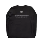 Andiamoのシンプルおひげ。（両面/白） Long Sleeve T-Shirt :back