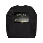 s.i.d.のSIMPLE IS DIFFICULT 夜空 ロングスリーブTシャツの裏面