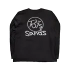 sands商店 SUZURI店の[供養]初代ロゴ Long Sleeve T-Shirt :back