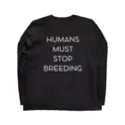 not existのSTOP BREEDING ロングスリーブTシャツの裏面