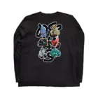 Parallel Imaginary Gift ShopのSUPER GEMS POWER（BLACK） Long Sleeve T-Shirt :back