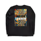 あしおとでつながろうプロジェクトの VISION/TOKNOW  NO.2024 ロングスリーブTシャツの裏面