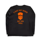 『NG （Niche・Gate）』ニッチゲート-- IN SUZURIのI GOT MY MIND SET ON YOU.(橙) Long Sleeve T-Shirt :back