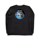 ちばっちょ【ち畳工房&猫ねこパラダイス】のトラ猫ワールド MEOW UNIVERSE Long Sleeve T-Shirt :back