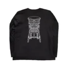 ScapegoatのDead Man's Chair-Memento Mori(濃色向け) Long Sleeve T-Shirt :back