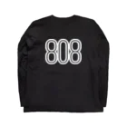 musicshop BOBの808 - BOB ※WHITE LOGO Long Sleeve T-Shirt :back