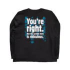 SeventrapsのYou're right ロングスリーブTシャツの裏面