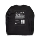 ノブ太のアパレルの悩める若者白 Long Sleeve T-Shirt :back