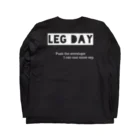Fiber のFiber_Leg Day Long Sleeve T-Shirt :back