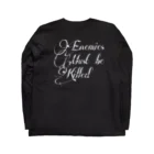 爆乳のEnemies Must be Killed Long Sleeve T-Shirt :back