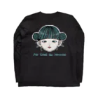 絵真のお団子チャイナガールちゃん Long Sleeve T-Shirt :back