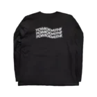 KOJI OSHIRO_WEB STOREのTOMODATHI BLACK×GRAY Long Sleeve T-Shirt :back