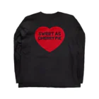 SWEET AS CHERRY PiEのMiss Valentine.(WHITE LOGO) Long Sleeve T-Shirt :back