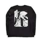 LONQUANのLONQUAN 日本画 ロンＴ  Long Sleeve T-Shirt :back