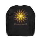 Tribal 70 Designの太陽＋花 Long Sleeve T-Shirt :back