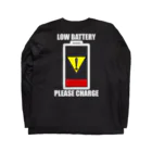 AURA_HYSTERICAのLOW_BATTERY ロングスリーブTシャツの裏面