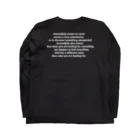 SerendipityのSerendipity Logo Longsleeve / Black Long Sleeve T-Shirt :back